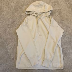 Aerie S oversized cream sweater with side slits